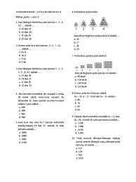 Soal latihan ukk matematika lingkaran. Bank Soal Tentang Pola Bilangan Kelas 8 Doc Masnurul