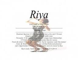 Meaning Of The India Female Name Riya Is Singer Female Names Names With Meaning Meant To Be