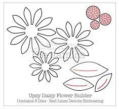Pix For Paper Daisy Flower Templates Flower Template Paper Flower Patterns Paper Flower Template