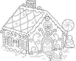 Printable christmas ginger biscuit made of gingerbread coloring page. Gingerbread House Coloring Pages Candy Coloring Pages Christmas Coloring Pages Free Christmas Coloring Pages
