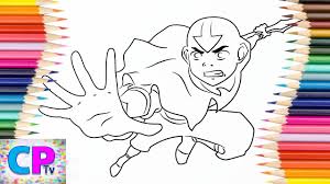And only avatar aang can prevent danger and maintain balance. Avatar Aang Coloring Pages Creating A Picture Of Avatar Aang Youtube