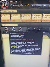 Adds 2 factories to *insert province name*. I Constructed The Intelligence Agency But It Wont Let Me Recruit An Operative Is This A Bug R Hoi4
