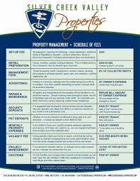 Schedule Of Fees Lisa Fairlie Realtor Property Manager Relocation Specialist Narpm Member At Silver Creek Va Property Management Relocation Silver Creek