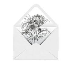 Black And White Printable Images Of Flowers Printable Envelope Liner Black And White Flowers 11 Sizes Envelope Template Diy Wedding Printable Printable Envelope Envelope Liners Envelope Template