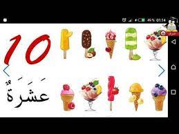 تعليم الاطفال الأرقام العربية مع صور المثلجات اللذيذة التي يحبها الأطفال بطاقات تعليمية للأطفال youtube arabic alphabet app cards