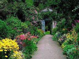 Walled Garden Garnish Island West Cork Ireland Garden Wall Flower Garden Ireland