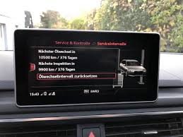 Empfohlen wird etwa einmal im jahr oder nach jeweils 15.000 kilometern, je ist eine abgasuntersuchung pflicht? Audi A4 Inspektion Intervalle Kosten Leistungen Service Alle Modelle
