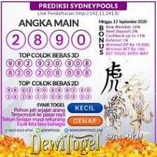 Togel Wap Prediksi Sidney Minggu 13 September 2020 In 2020 Juli 24 September Juni