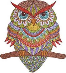 Hartmaze Wooden Jigsaw Puzzles Colorful Owl Hm 04 Small Bird Puzzle 206 Unique Shape Jigsaw Pieces Beautifu Colorful Owls Wooden Jigsaw Puzzles Wooden Jigsaw