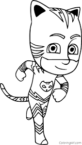 Catboy and gekko coloring pages. Pj Masks Coloring Pages Coloringall