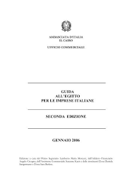 Dal lunedì al venerdì note. Guida All Egitto Per Le Imprese Italiane Ambasciata D Italia In Egitto
