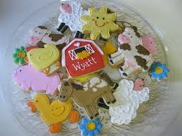 Baby Shower Farm Animal Cookies Animal Cookies Farm Animals Birthday Party Barnyard Birthday Party