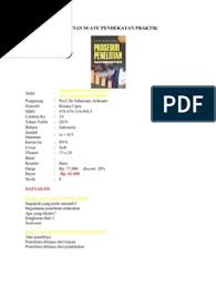 Spss merupakan software yang populer digunakan untuk pengolahan data penelitian termasuk untuk keperluan tugas akhir skripsi, tesis dan disertasi. Prosedur Penelitian Suatu Pendekatan Praktik