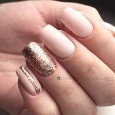 Rose Gold Jewelry Nail Polish Shoes And More Ideas How To Wear This Color Rose Gold Nails Gold Nails Nail Colors