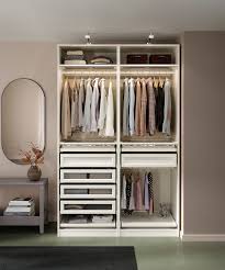Select colors, materials and any shelf arrangement. Pax 2 Wardrobe Frames White 150x58x236 Cm Ikea