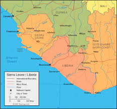 Liberia Map And Satellite Image