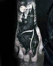 £115, $160, ฿5,000 scrooge mcduck cartoon tattoo at this size on the arm is about £160, $225, ฿7,000 Top 41 Badass Hand Tattoos For Men 2021 Inspiration Guide