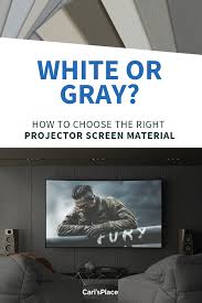 White Or Gray Projector Screen Surface Carl S Place Projector Screen Black Projector Screen Screen Material