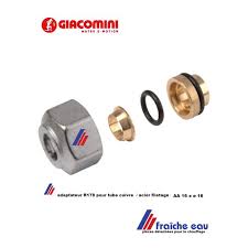 Adaptateur R 178 Giacomini Filetage Femelle Aa 16 X Tube Cuivre Acier O 16 Mm Utilisation En Chauffage Et Sanitaire