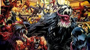 Venom is a fictional character appearing in american comic books published by marvel comics, commonly in association with. Wallpaper Illustration Anime Spider Man Venom Carnage Fictional Character Comics Artist Comic Book Fiction 1920x1080 Mbourrig 236685 Hd Wallpapers Wallhere