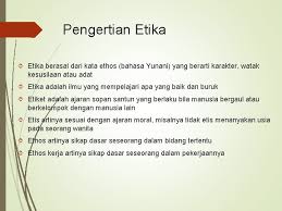 Jun 21, 2021 · baca juga : Etika Dan Kaidah Beragama Pengertian Etika Berasal Dari