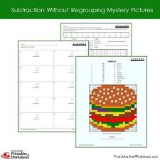 Our second grade coloring pages are as educational as they are fun. 2nd Grade Subtraction Without Regrouping Coloring Worksheets Printables Worksheets