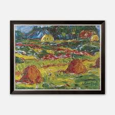 Karl Schmidt Rottluff Autumn Landscape In Oldenburg Vintage Vintageprint Antiqueoilpainting Printable Posters Art Antique Oil Painting Posters Art Prints