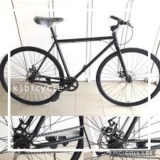Rm700 nee bike dabel wall rim tiogra handle gt saddle. 100 Assembled Fixie Bike 700c Fixed Bicycle Disc Brake Basikal Baru By Klbicycle Shopee Malaysia