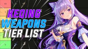 Anything in version 1.4 or further will likely not be on this list. Choose The Best Weapon For Keqing Keqing Weapons Tier List Genshin Impact Youtube