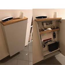 Telephone Furniture Tinysideboard 3 Telefonschrank Router Verstecken Kleines Sideboard