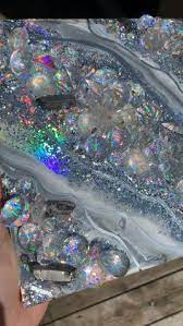 Holographic Geode Resin Art Resin Art Resin Art Painting Diy Resin Art