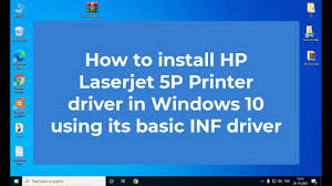 Download drivers for hp laserjet 5200 series pcl 5 printers (windows 10 x64), or install driverpack solution software for automatic driver download. How To Install Hp Laserjet 5p Printer Driver Manually By Using Its Basic Driver Youtube
