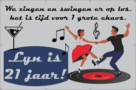 21 Jaar Spandoek 123spandoek Nl