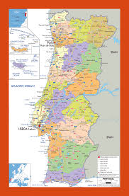 Map location, cities, capital, total area, full size map. Political And Administrative Map Of Portugal Maps Of Portugal Maps Of Europe Gif Map Maps Of The World In Gif Format Maps Of The Whole World