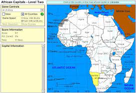 Hello, i have been searching for a shapefile for the whole of the african continent for a class project, but i could not find one. Interactive Map Of Africa Capitals Of Africa Intermediate Sheppard Software Interactive Maps