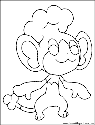 89 pokemon printable coloring pages for kids. Panpour Coloring Page