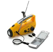 Primalcamp hand crank solar powered rechargeable led flashlight: Solar Dynamo Torch Radio Phone Charger
