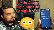 HOW To Change Any Android Phone Back To English Language Step By ...