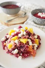 Salade De Betteraves Quinoa Orange Et Feta Recette Parents Bebe Recette Alimentation Betterave Salade Salade