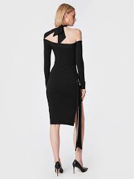 ROTATE Haljina za svaki dan Beca RT1665 Crna Slim Fit