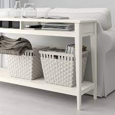 Liatorp Console Table White Glass 133x37 Cm Ikea