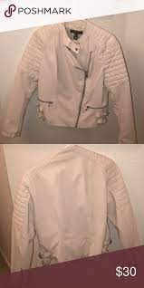 Light Pink Forever 21 Leather Jacket Leather Jacket Faux Leather Jackets Jackets