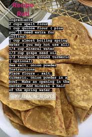 Vegan Roti Dr Sebi Recipes Alkaline Diet Alkaline Diet Recipes Dr Sebi Alkaline Food