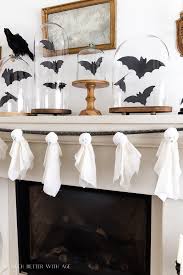 Having a fireplace without a mantel is like owning a sofa without the throw pillows. Diy Easy Ghosts Garland For Halloween So Much Better With Age