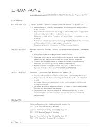 lecturer resume examples and tips zippia