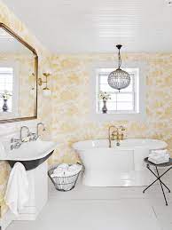 Done right, wallpaper in a bathroom can be winning. 28 Bathroom Wallpaper Ideas Best Wallpapers For Bathrooms