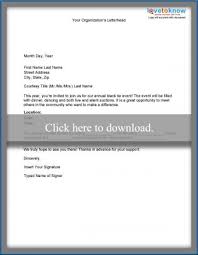 What makes a good donation thank you letter? Samples Of Non Profit Fundraising Letters Lovetoknow