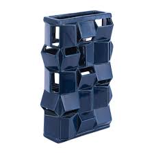 Zuo Blue Babel Small Decorative Vase A11352 The Home Depot In 2020 Small Vase Vases Decor Blue Vase