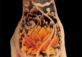 Lotus Hand Hand Tattoos Flower Tattoo Men Flower Tattoo