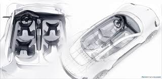 Design Story In Depth With The Porsche Mission E Concept Car Interior Design Interior Sketch Porsche Mission